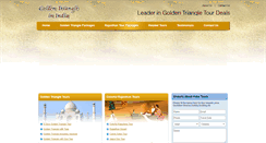 Desktop Screenshot of goldentriangleinindia.com