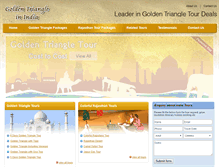 Tablet Screenshot of goldentriangleinindia.com